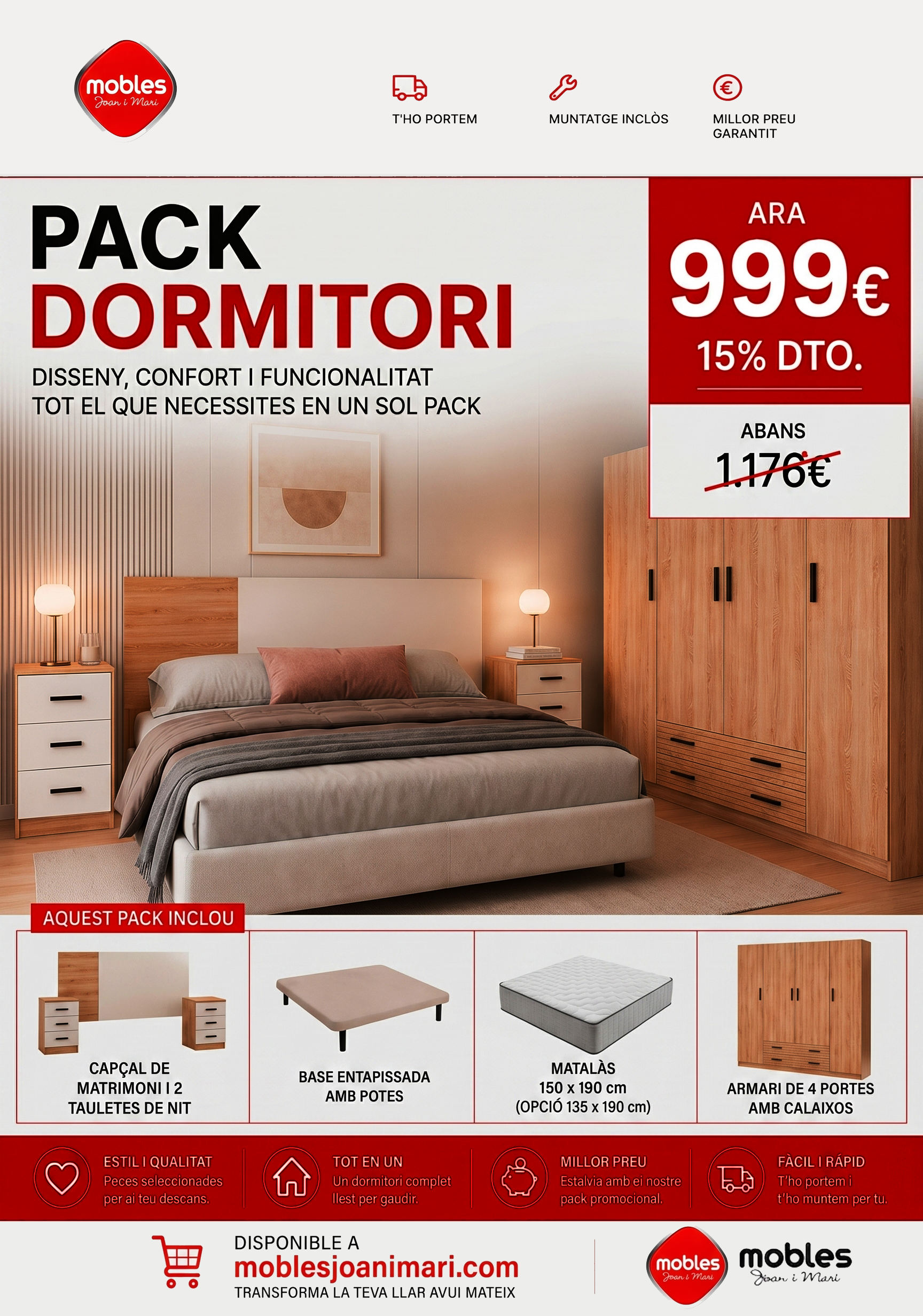 PACK DORMITORI CATALA