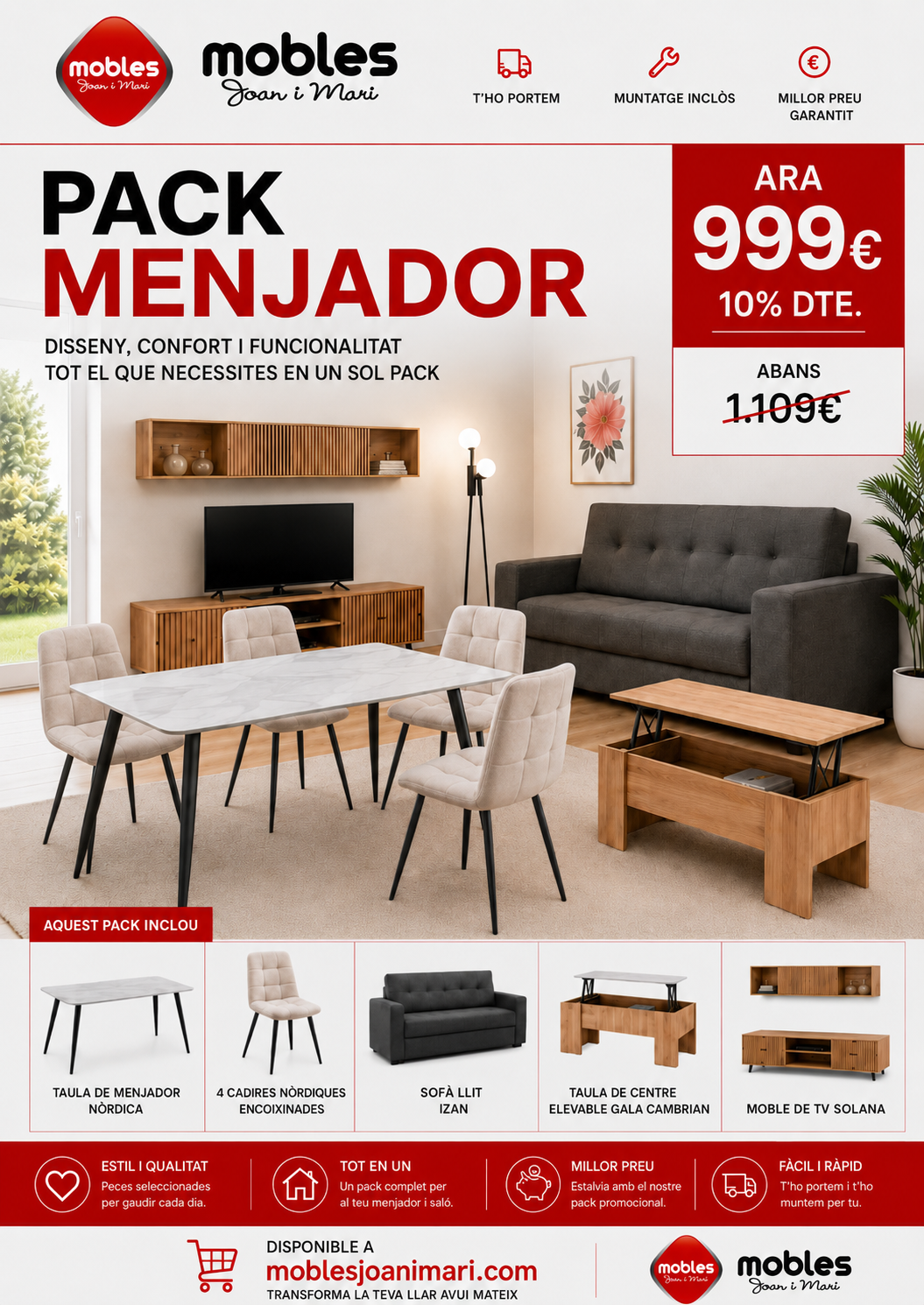 PROMO JiM JUNY 26 PACK COM PLET menjador CATALA